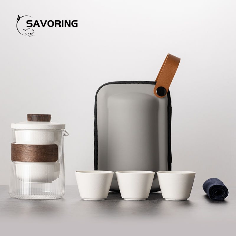 Camping Cooking Gear - Простой китайский керамический чайный сервиз, 1