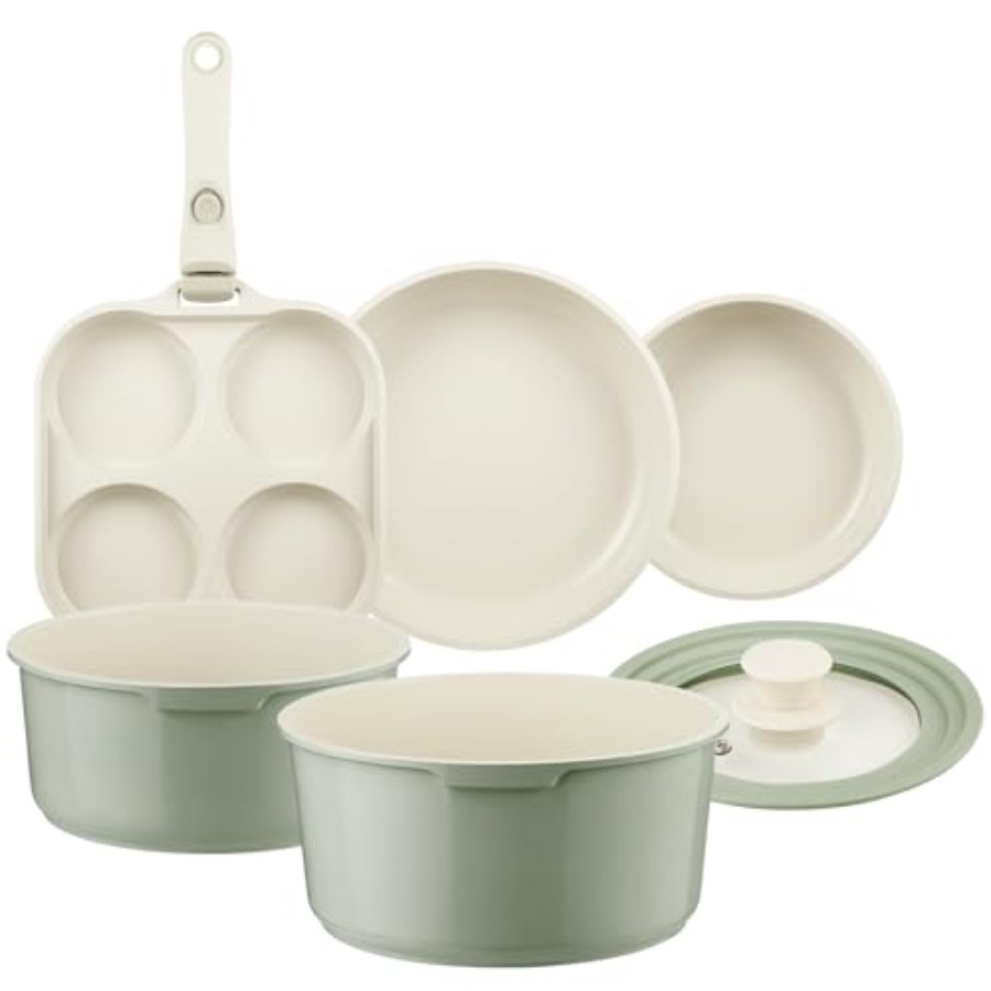 Camping Cooking Set Detachable Handle - Набор керамической посуды с антипригарным покрытием,