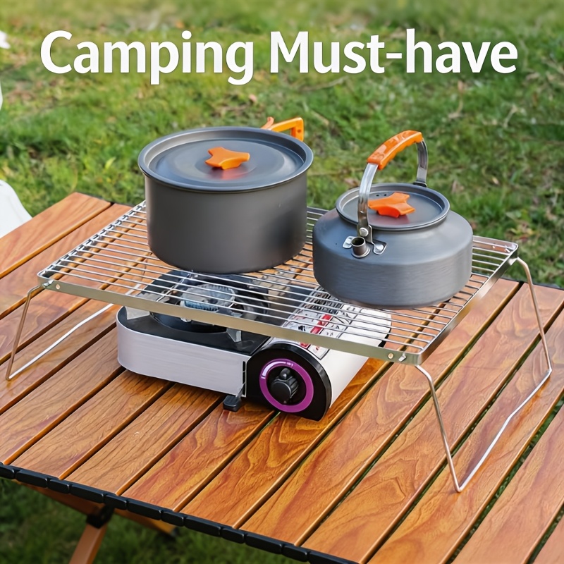 Camping Cooking Gear - Портативная складная подставка для костра из