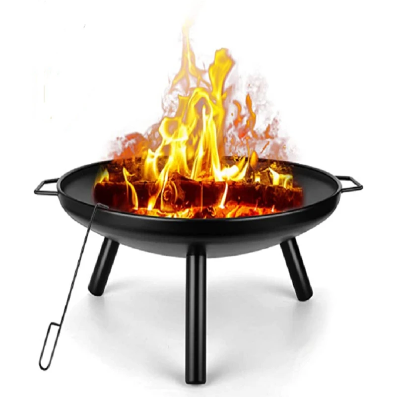 Camping Cooking Basket - 24-дюймовая пожарная чаша с щипцами для