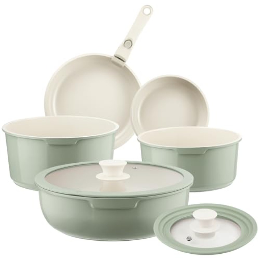 Camping Cooking Set Detachable Handle - Набор керамической посуды с антипригарным покрытием,
