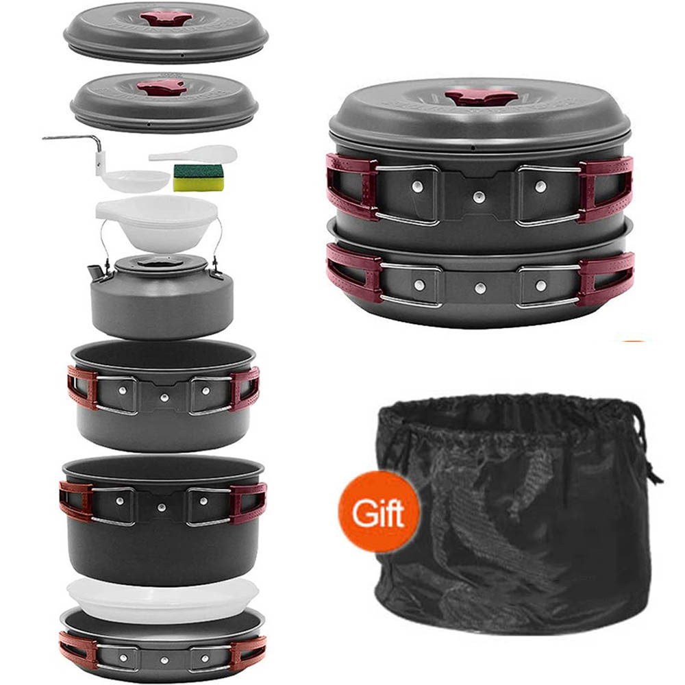 Camping Cooking Set With Bag - Кастрюля для пикника на 3-4 человек,