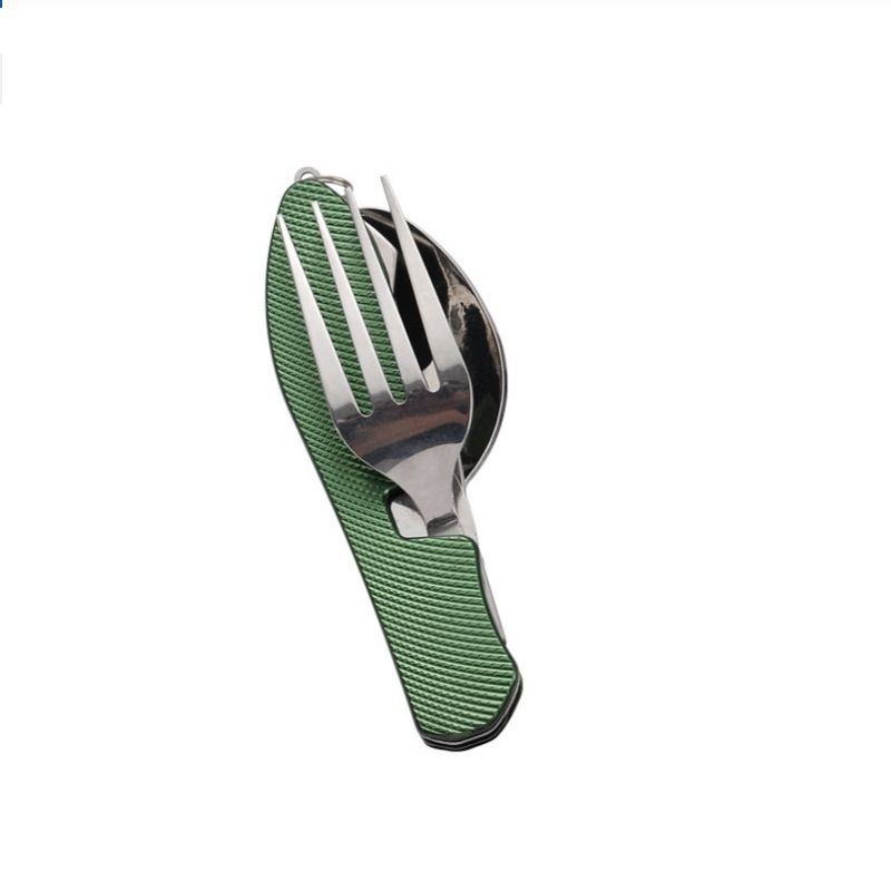Camping Cooking Knife Set - Складной набор столовых приборов из нержавеющей