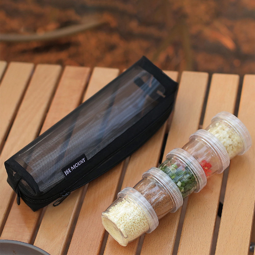 Camping Cooking Set With Bag - Набор для хранения специй для кемпинга: