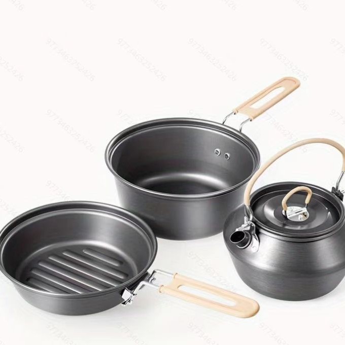 Camping Cooking Set With Kettle - Походный набор для приготовления пищи: универсальная