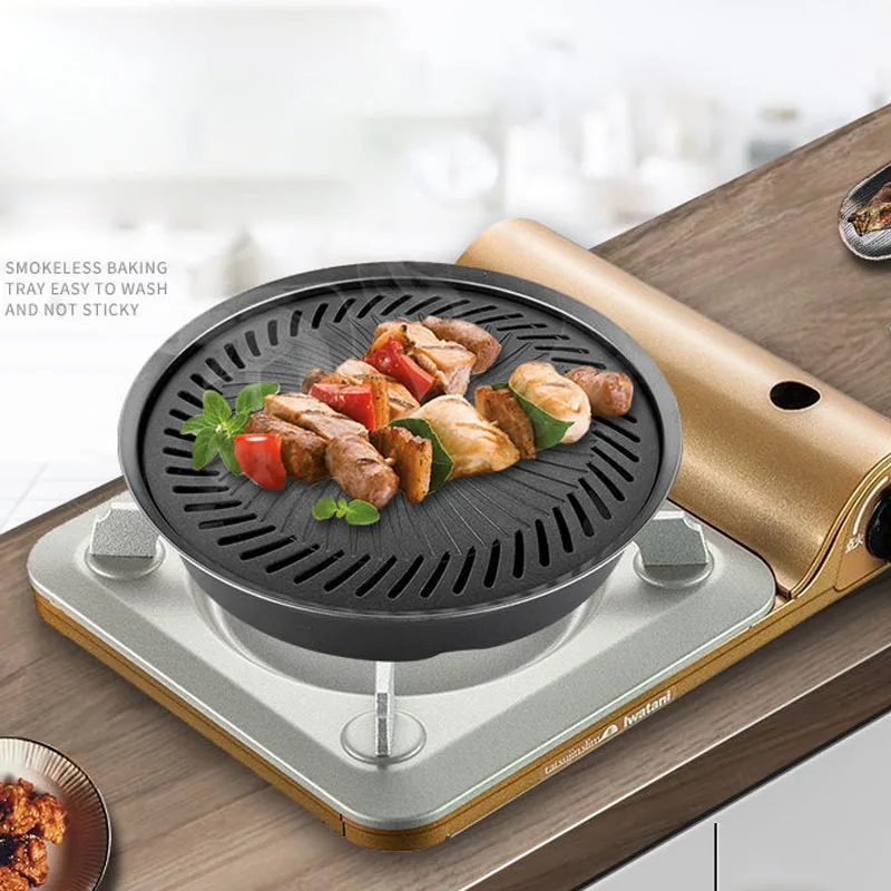Camping Cooking Flat Top - Корейский антипригарный поднос для барбекю, уличная