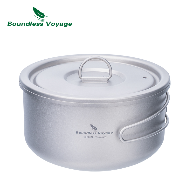 Camping Cooking Gear - Титановая походная кастрюля Boundless Voyage с