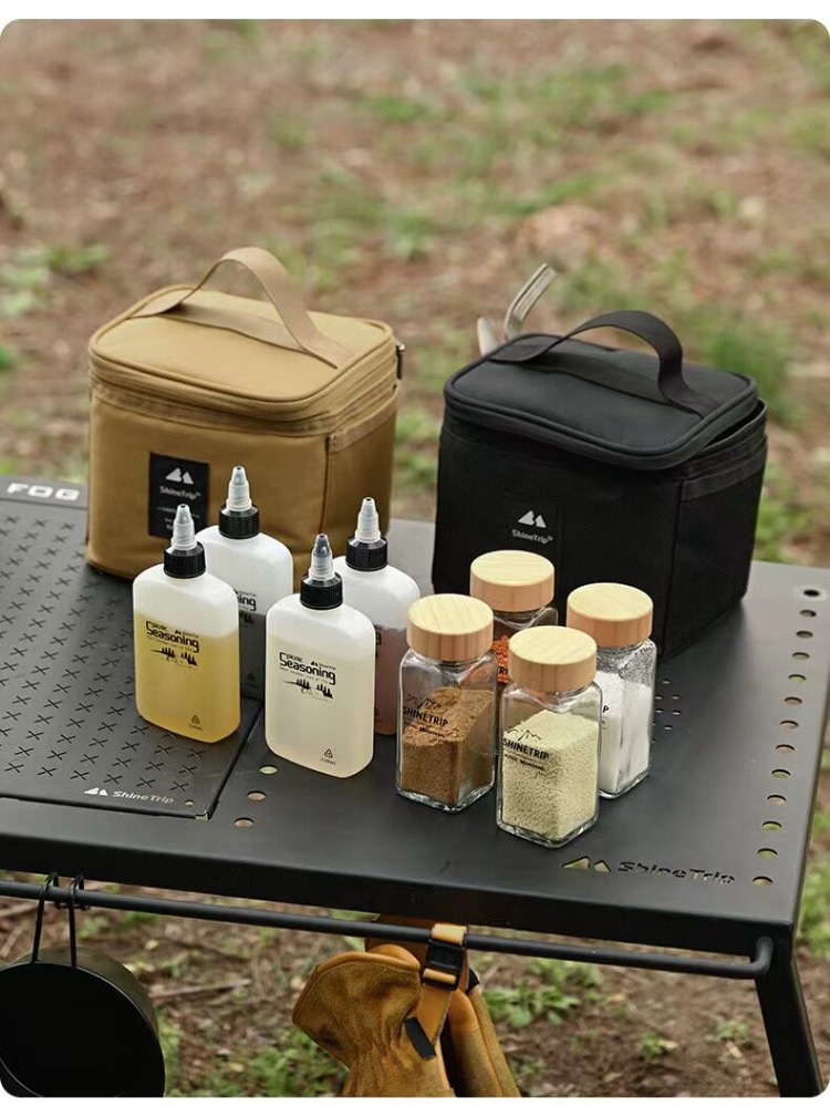 Camping Cooking Set With Bag - Набор бутылок для приправ, портативная сумка