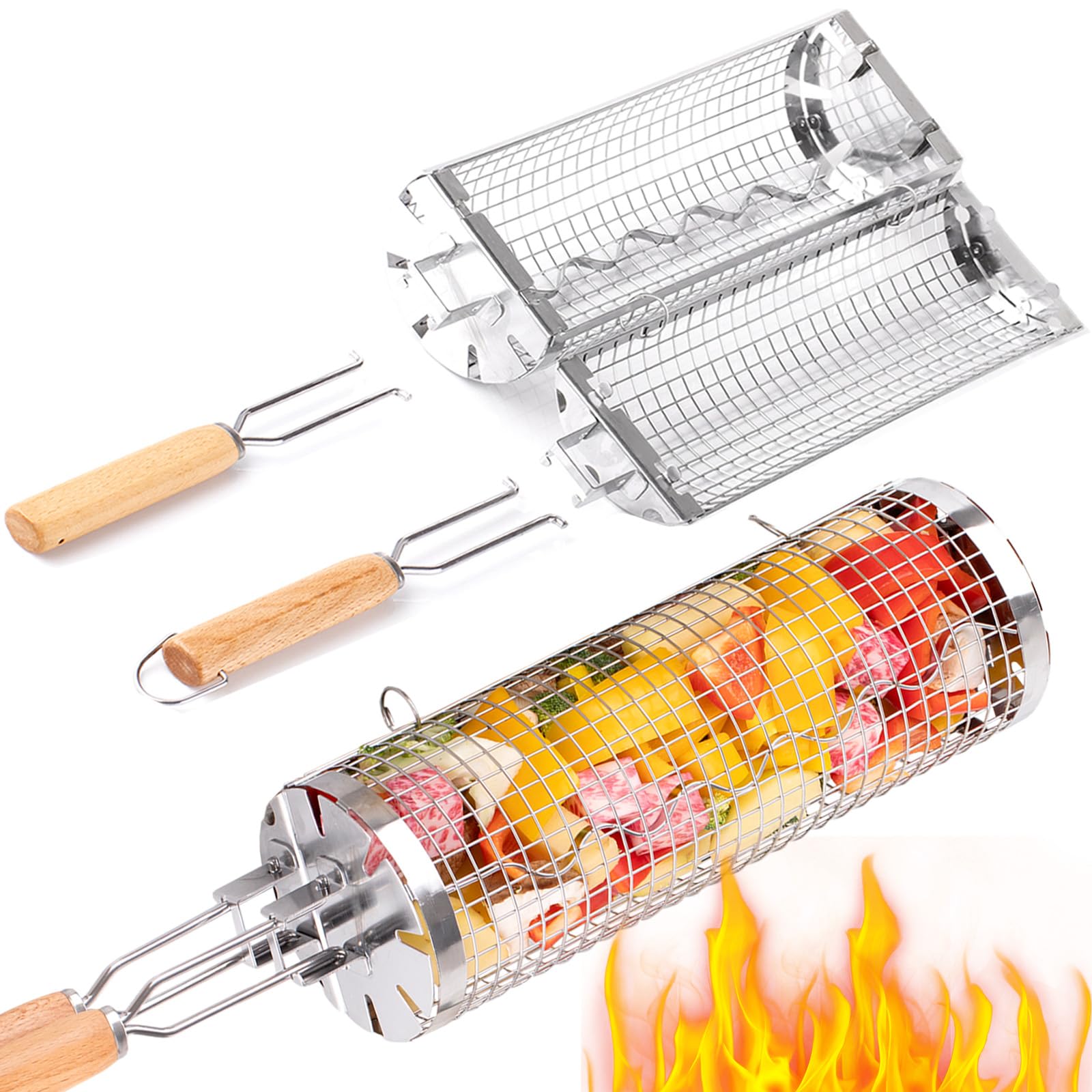 Camping Cooking Basket - BUYYES корзина для барбекю, сетчатая трубка