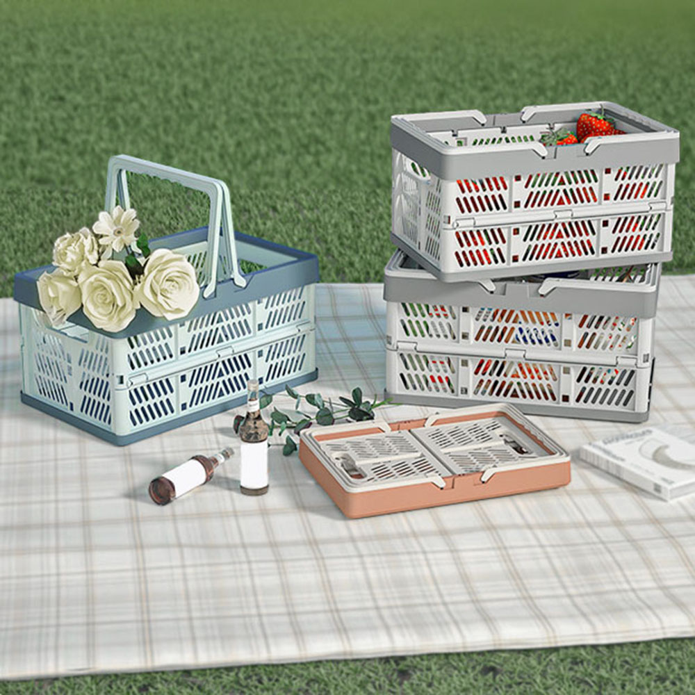 Camping Cooking Basket - Портативная складная пластиковая корзина для хранения
