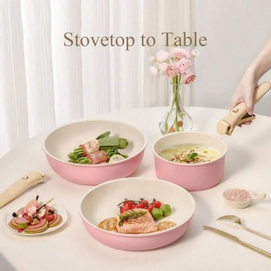 Набор из 19 предметов: кастрюл – обзор и цена Camping Cooking Set Detachable Handle