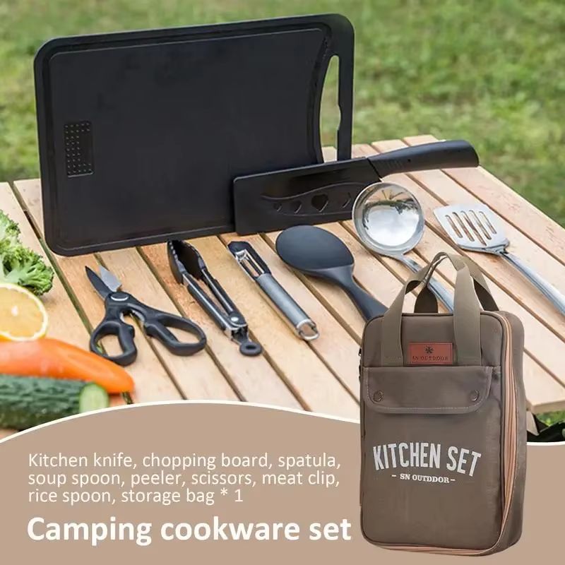 Набор походной кухонной утвари – обзор и цена Camping Cooking Set With Bag