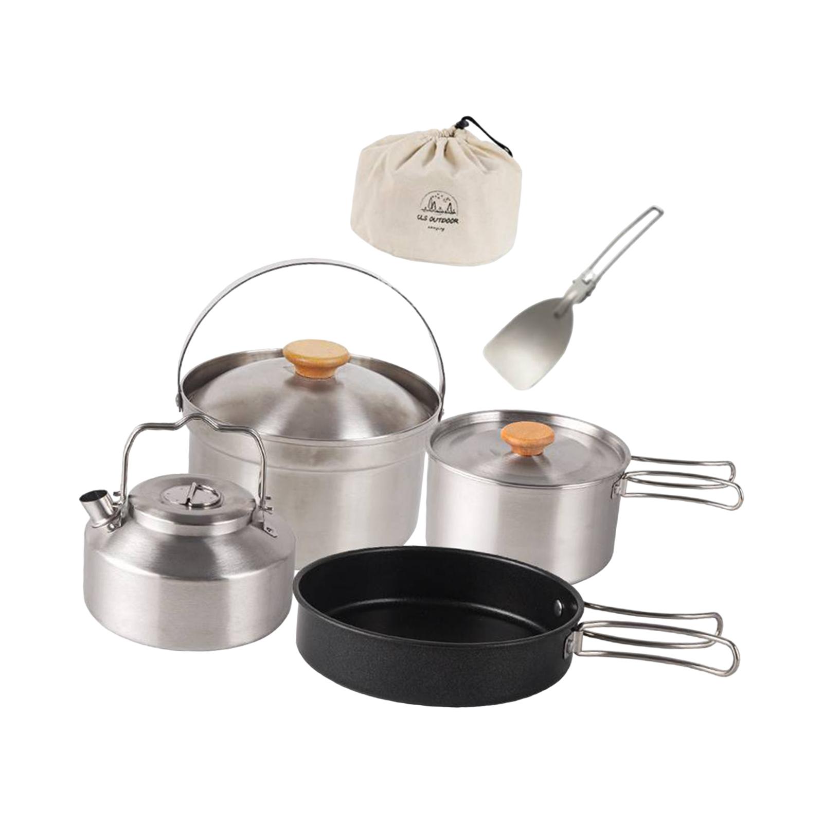 Посуда для кемпинга, посуда, п – обзор и цена Camping Cooking Set With Kettle