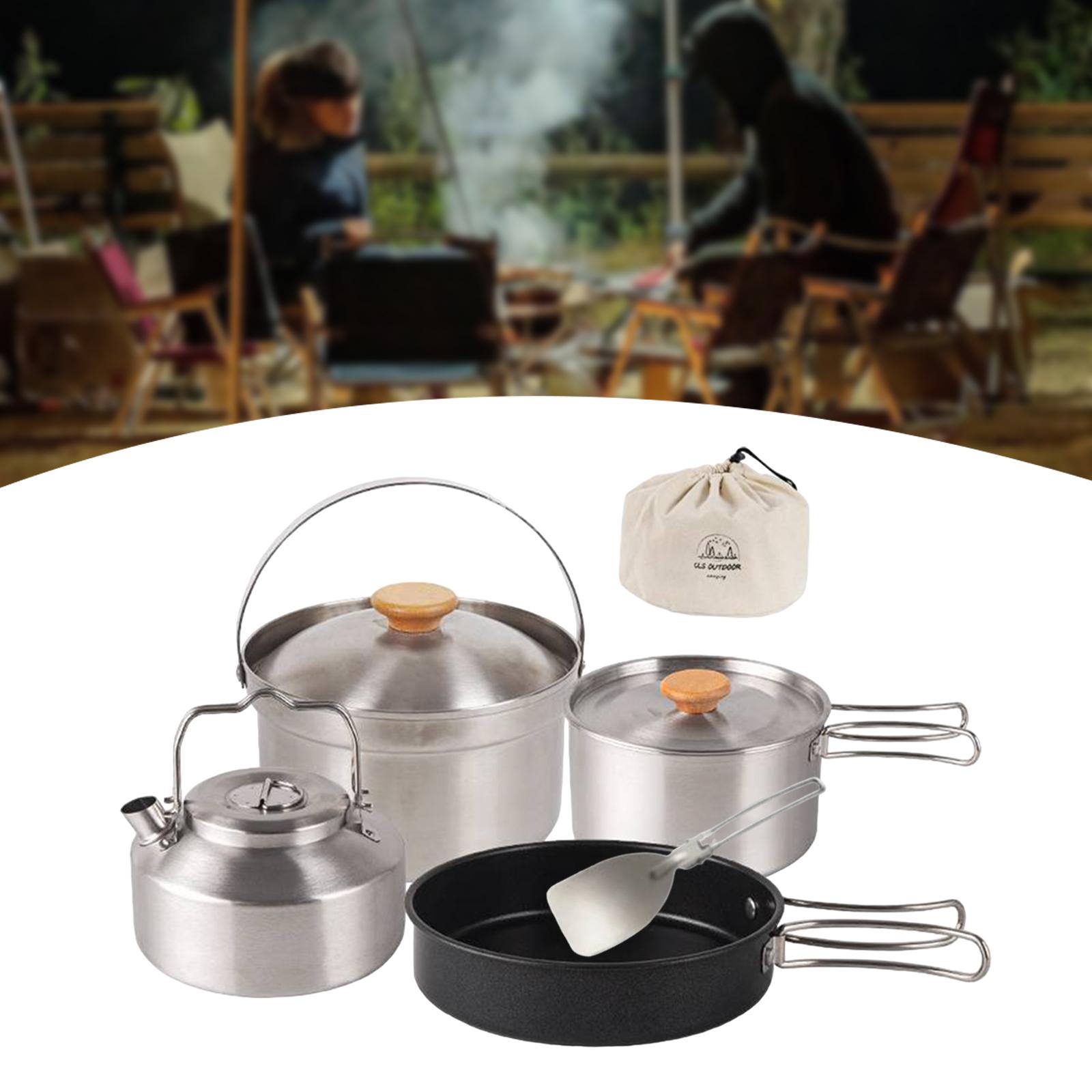 Посуда для кемпинга, посуда, п – обзор и цена Camping Cooking Set With Kettle