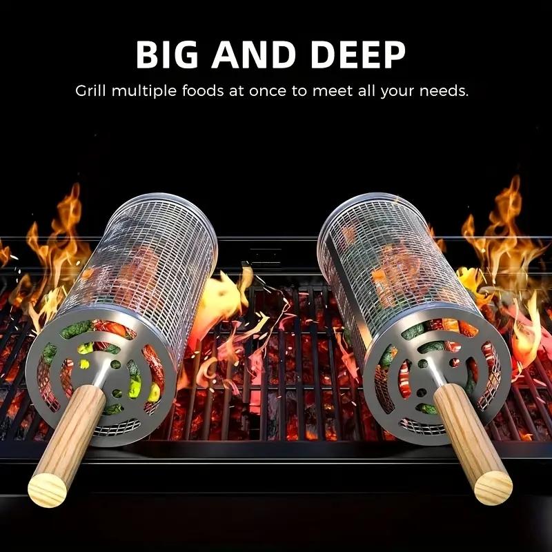 Набор круглых решеток для грил – обзор и цена Camping Cooking Basket