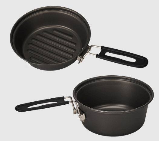 Легкий набор походной посуды и – обзор и цена Camping Cooking Set With Kettle