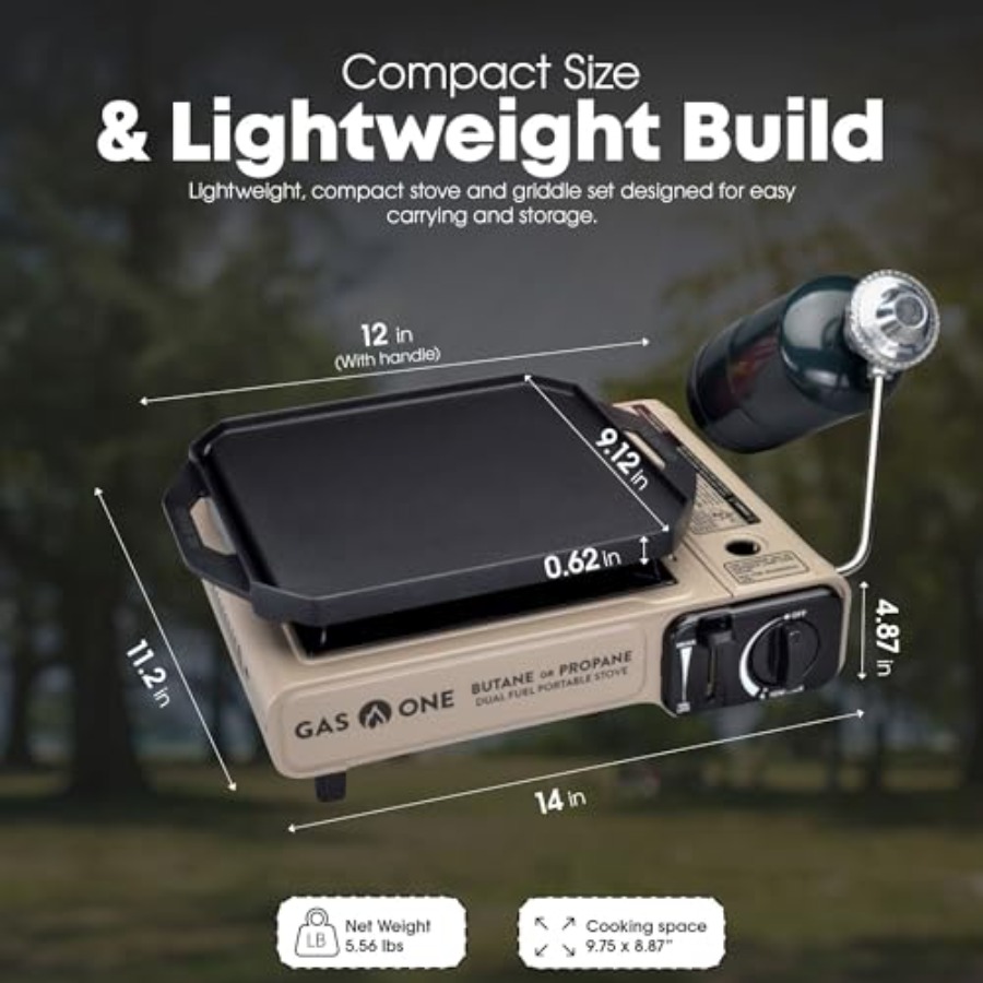 Газовая плита GasOne GS-3400P- – обзор и цена Camping Cooking Flat Top