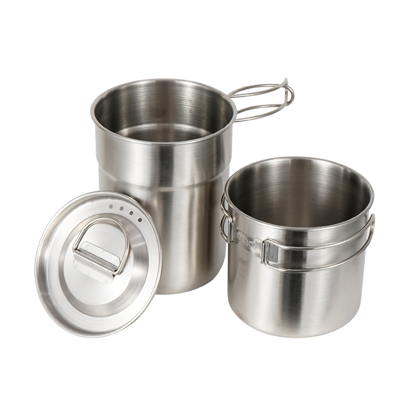 2 шт./компл. походный чайник и – обзор и цена Camping Cooking Set With Kettle
