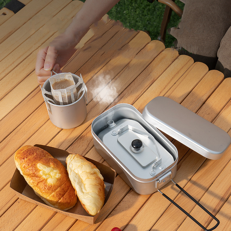 Сверхлегкий портативный турист – обзор и цена Camping Cooking Set With Kettle