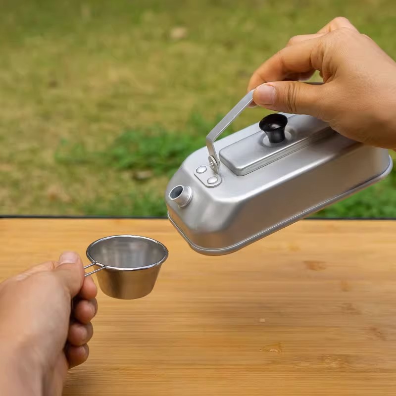Сверхлегкий портативный турист – обзор и цена Camping Cooking Set With Kettle