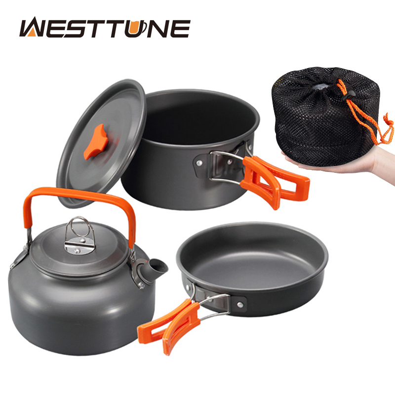 WESTTUNE набор посуды для кемп – обзор и цена Camping Cooking Gear