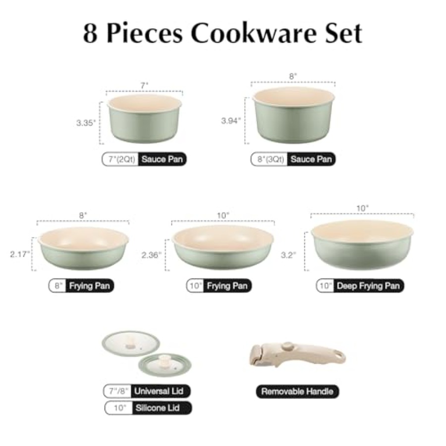 Набор керамической посуды с ан – обзор и цена Camping Cooking Set Detachable Handle