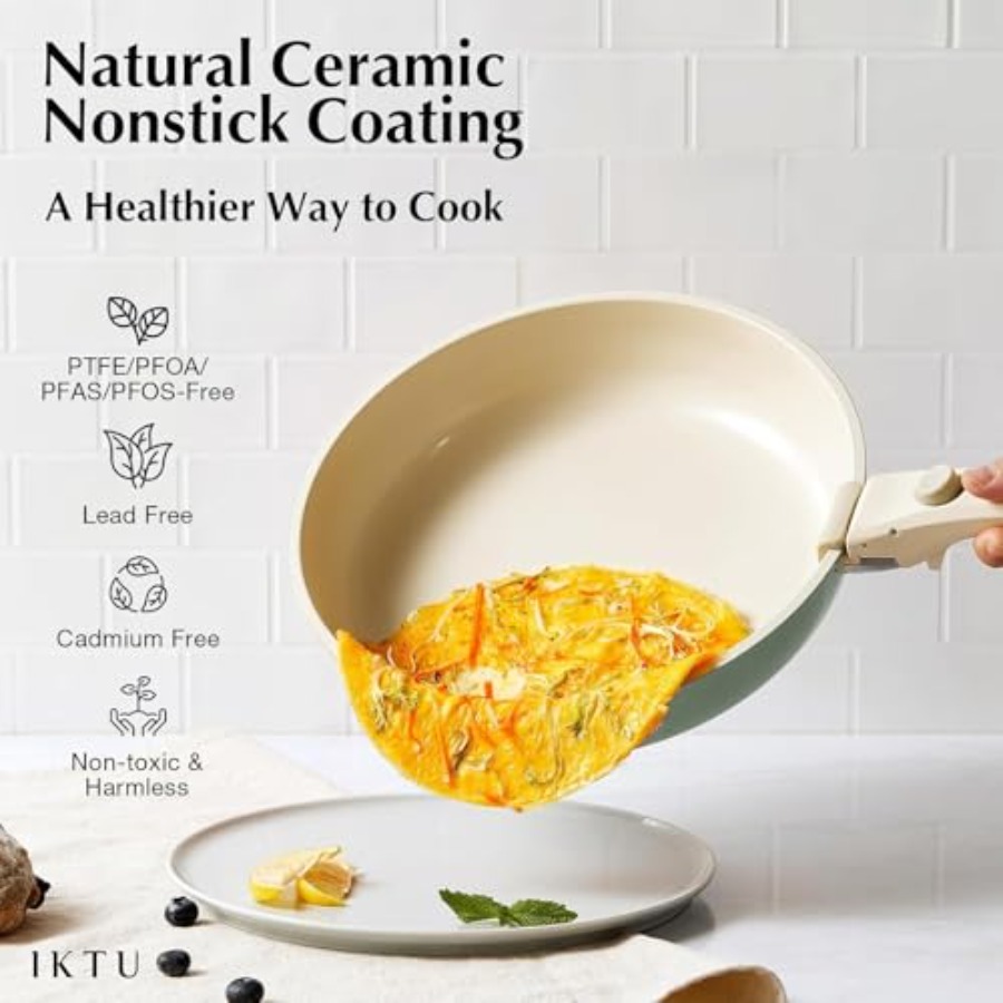 Набор керамической посуды с ан – обзор и цена Camping Cooking Set Detachable Handle