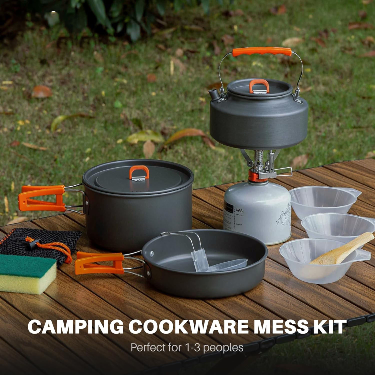 Набор походной посуды: кастрюл – обзор и цена Camping Cooking Set With Kettle