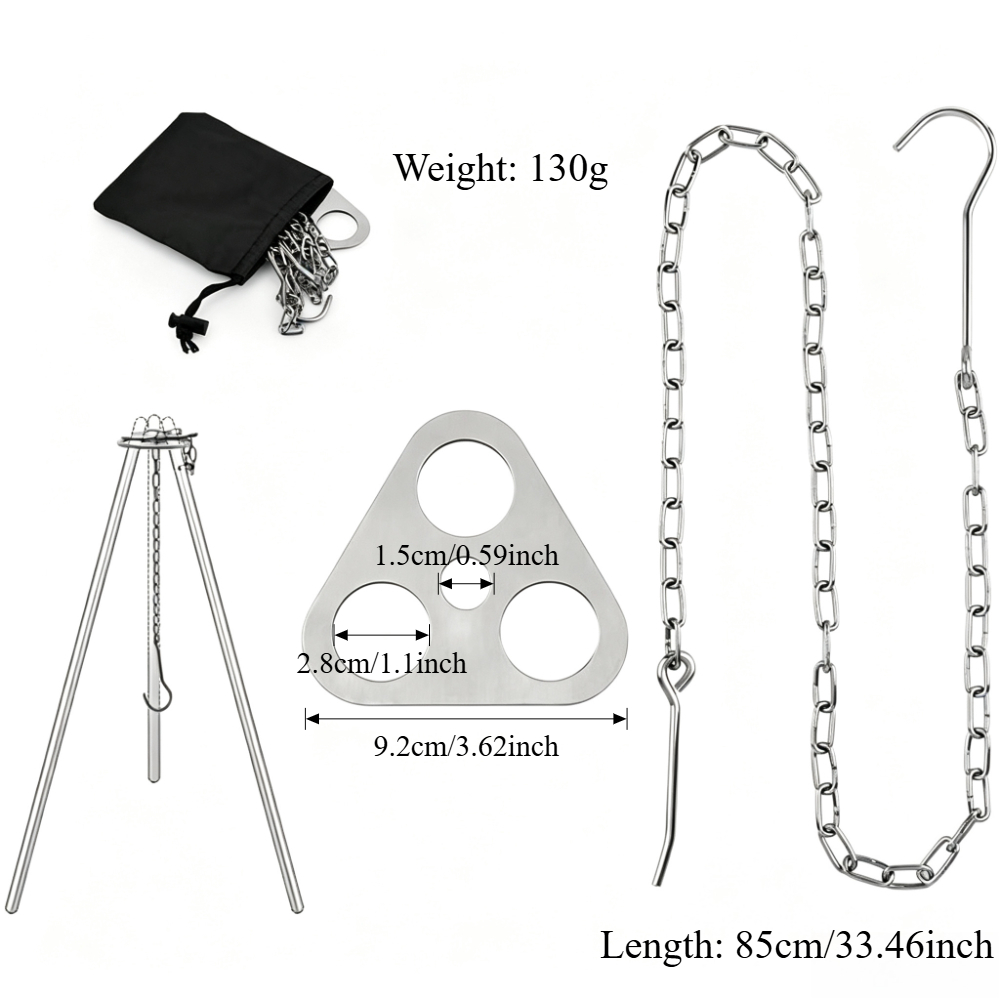 Регулируемый походный штатив д – обзор и цена Camping Cooking Tripod