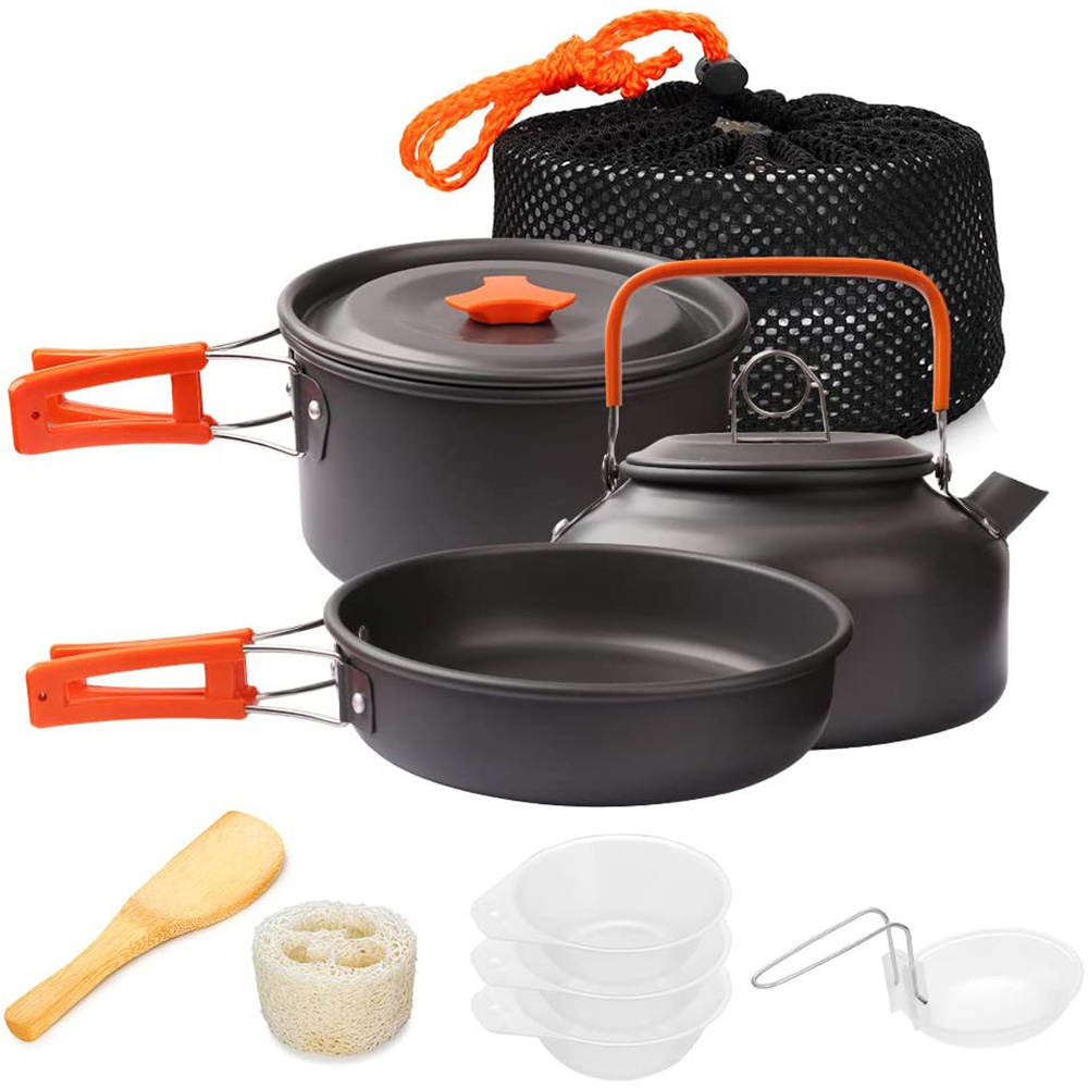 1 шт./1 компл., набор посуды д – обзор и цена Camping Cooking Set With Bag