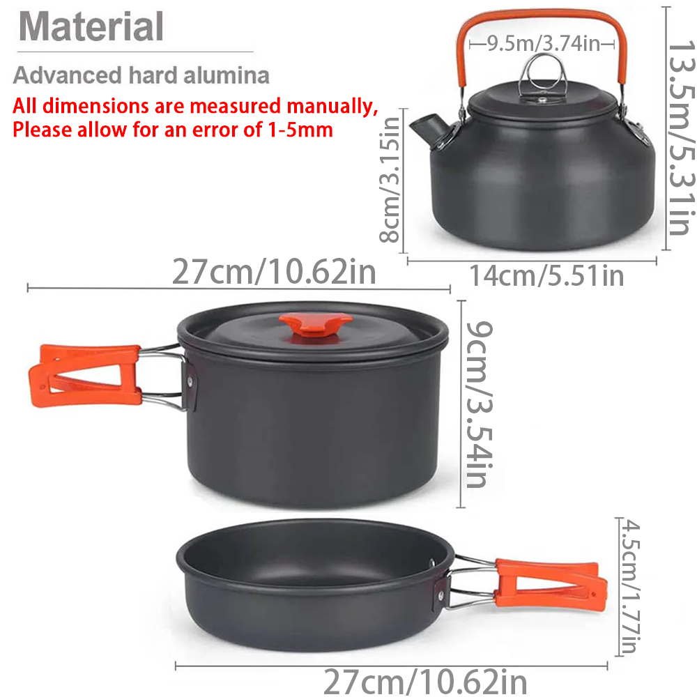 1 шт./1 компл., набор посуды д – обзор и цена Camping Cooking Set With Bag