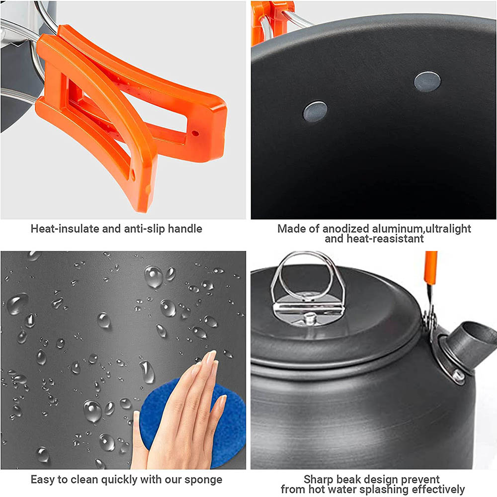 1 шт./1 компл., набор посуды д – обзор и цена Camping Cooking Set With Bag
