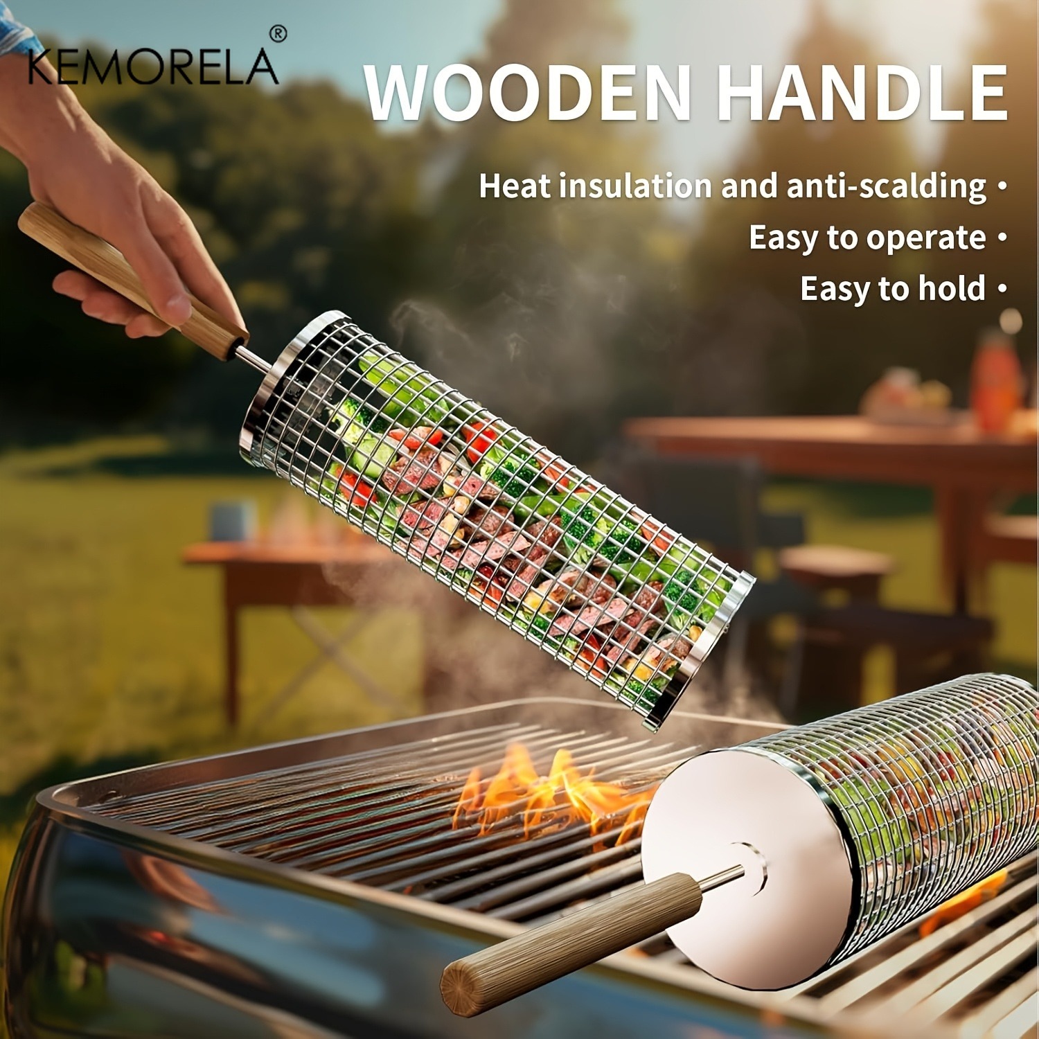 Набор круглых корзин для гриля – обзор и цена Camping Cooking Basket