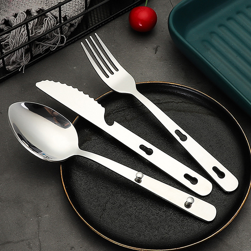 3 шт./компл., портативная посу – обзор и цена Camping Cooking Knife Set