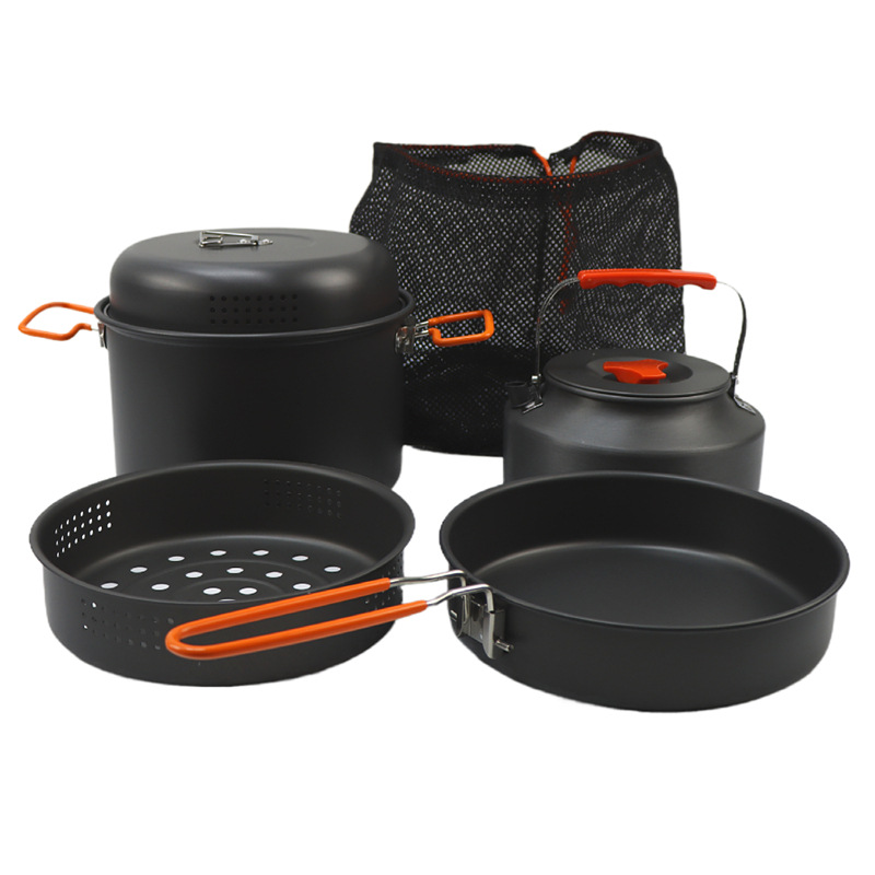 Набор посуды для открытого воз – обзор и цена Camping Cooking Set With Kettle