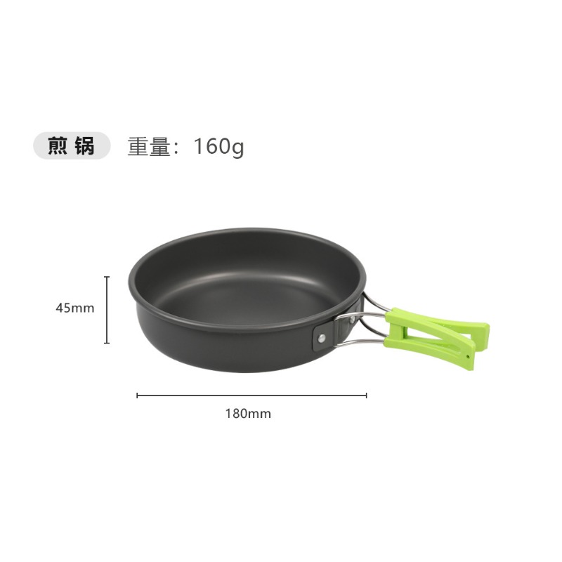 Набор походной посуды DS-308:  – обзор и цена Camping Cooking Set With Kettle