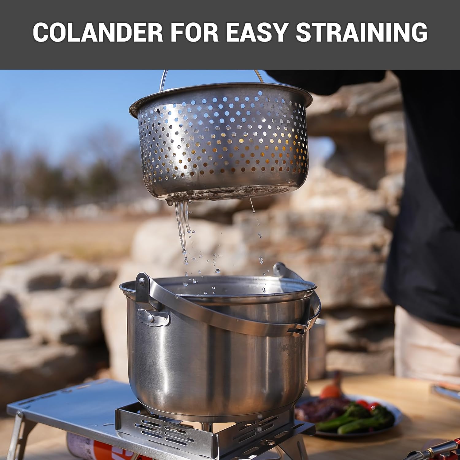 Набор походной посуды из нержа – обзор и цена Camping Cooking Set With Bag
