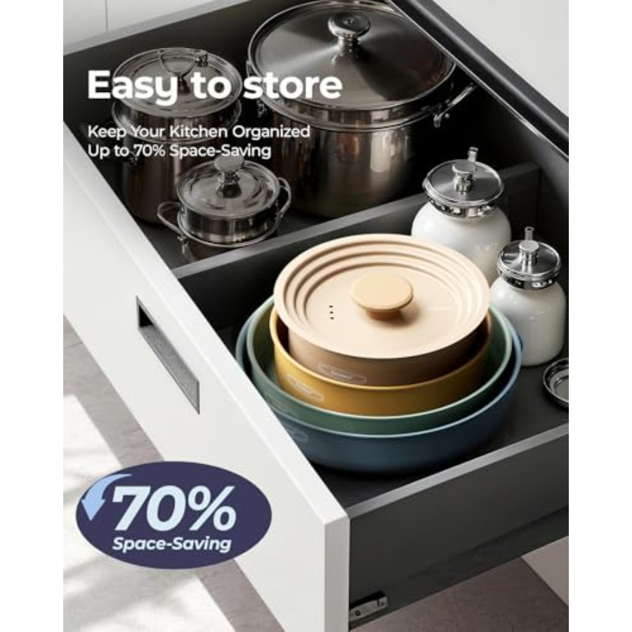 Набор керамической посуды, кас – обзор и цена Camping Cooking Set Detachable Handle