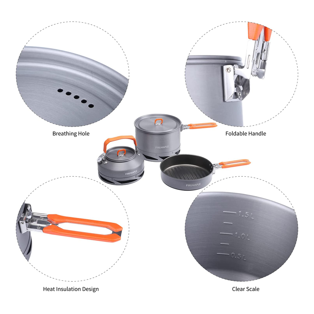 Fire Maple Кемпинг посуда Пеши – обзор и цена Camping Cooking Set With Kettle
