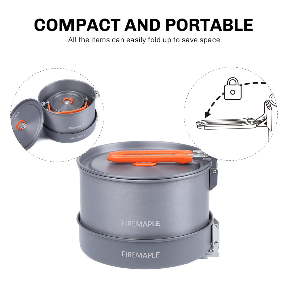 Fire Maple Кемпинг посуда Пеши – обзор и цена Camping Cooking Set With Kettle