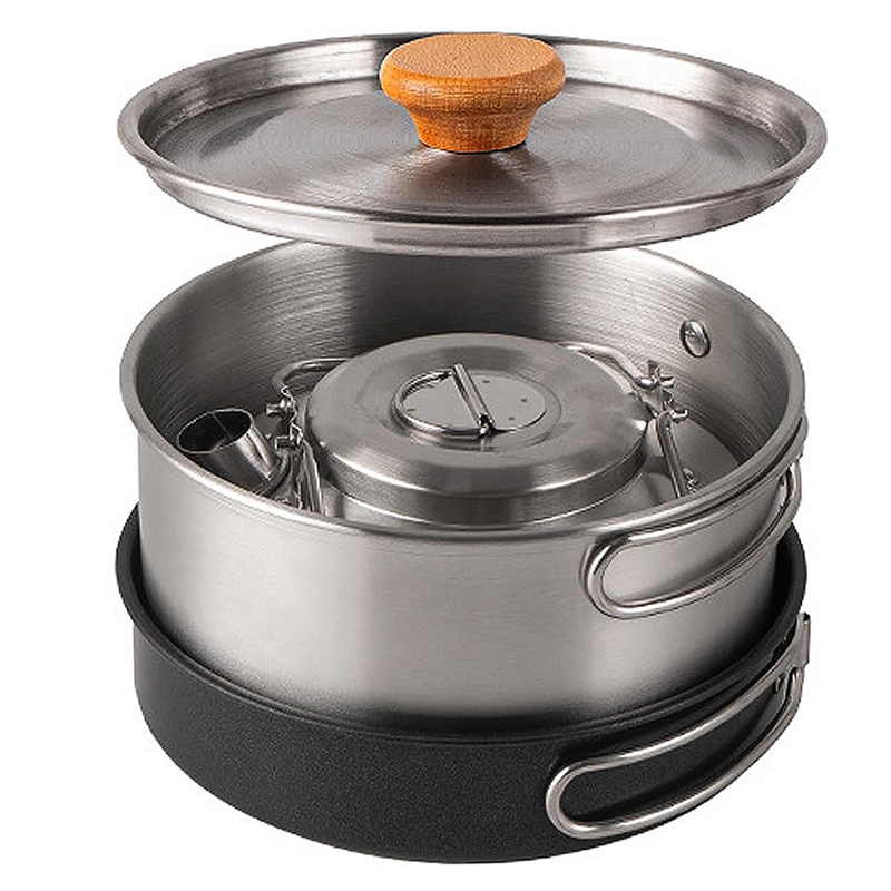 Набор походной посуды из высок – обзор и цена Camping Cooking Set With Kettle