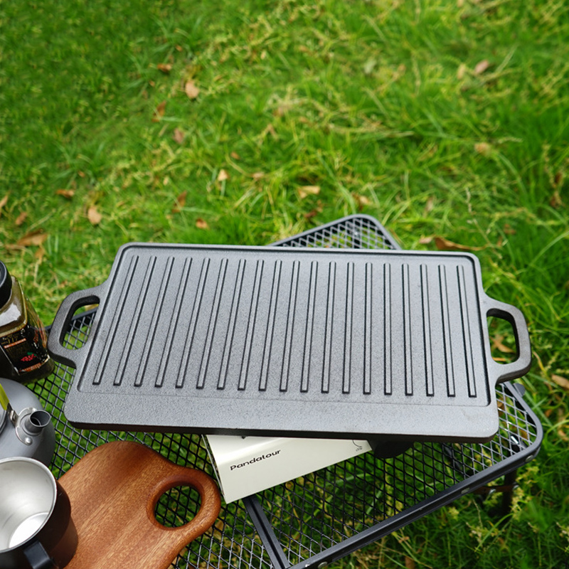Двусторонняя чугунная сковород – обзор и цена Camping Cooking Flat Top