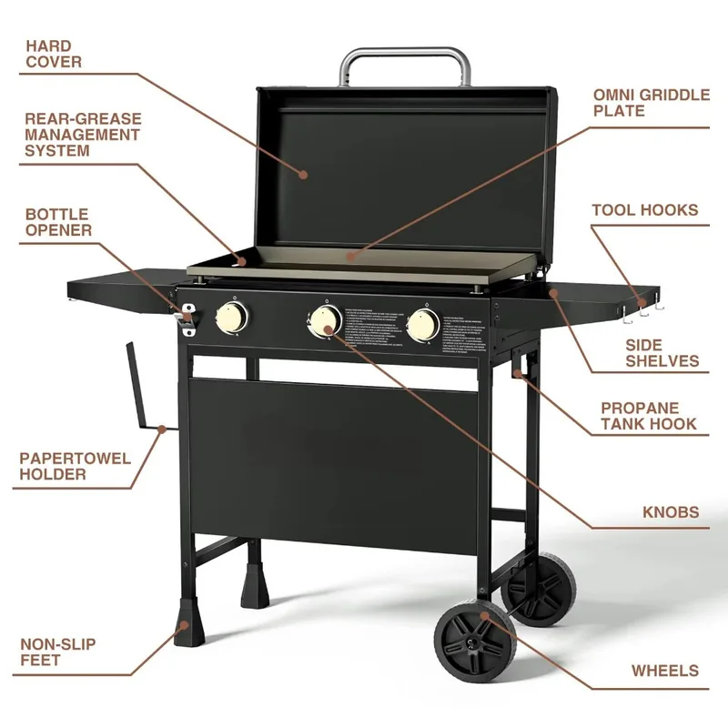 Передвижная уличная кухонная с – обзор и цена Camping Cooking Flat Top