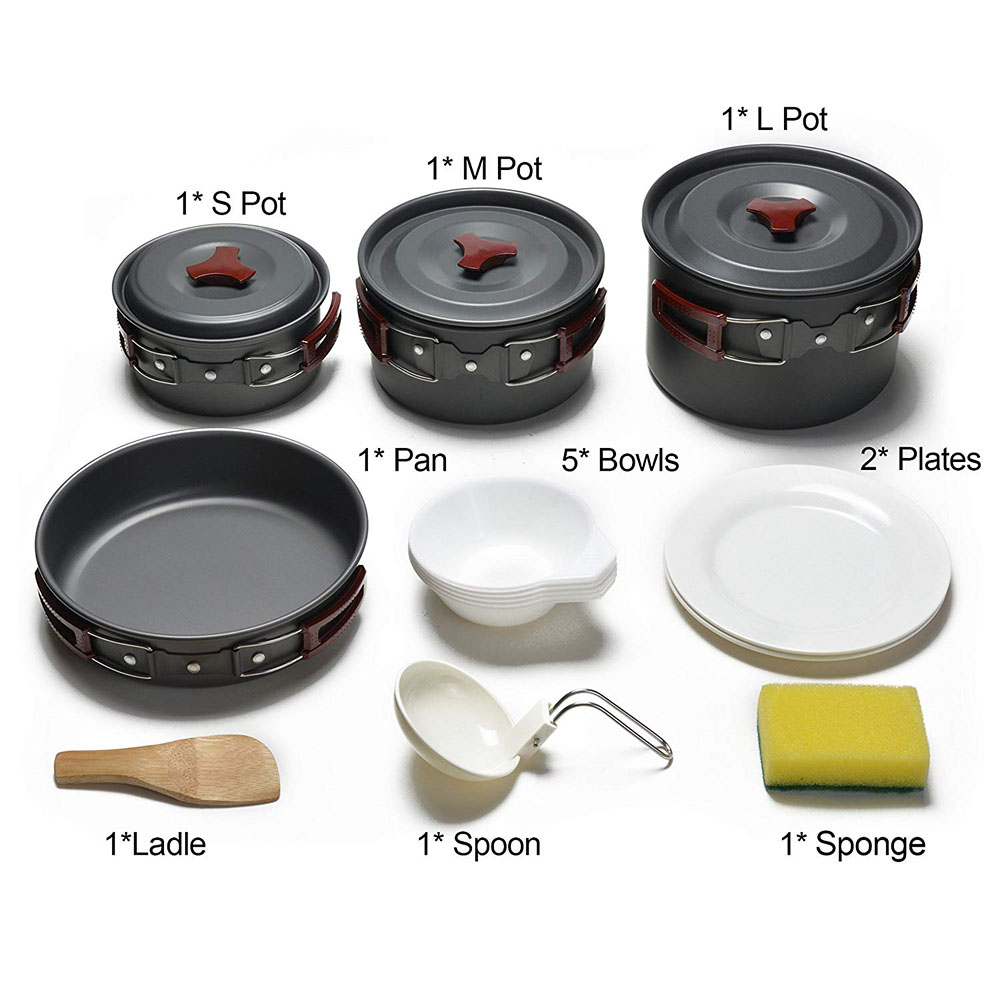 Набор посуды для кемпинга на о – обзор и цена Camping Cooking Basket